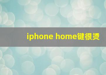 iphone home键很烫